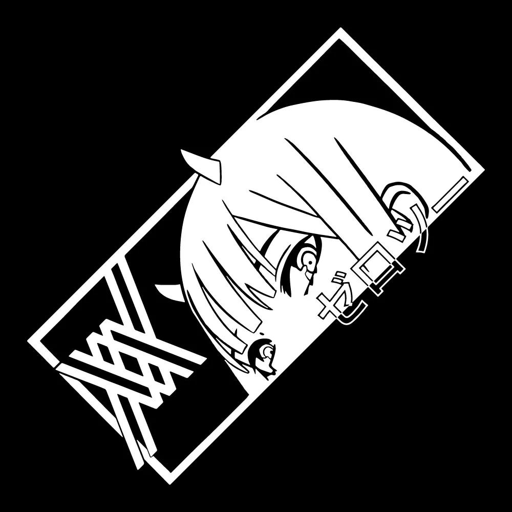 Adesivi in Vinile per Auto Impermeabili Design Anime per Paraurti Finestrino Posteriore Parabrezza Portiera Decorazione Auto
