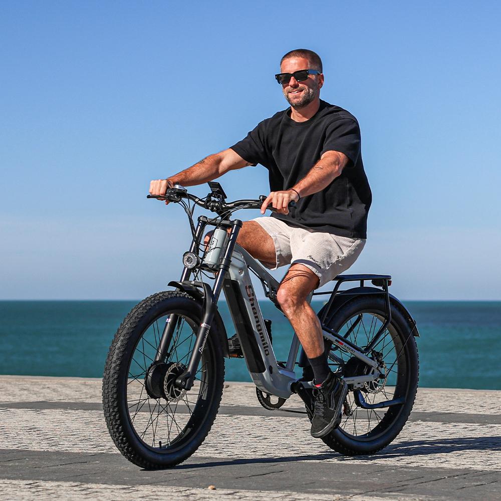 Shengmilo S600 Adult 2000W Men's E-Mountain Ebike with Two Motors, 48V17.5AH840WH Battery,26 Inch Wide Tyre Men's Electric Bike