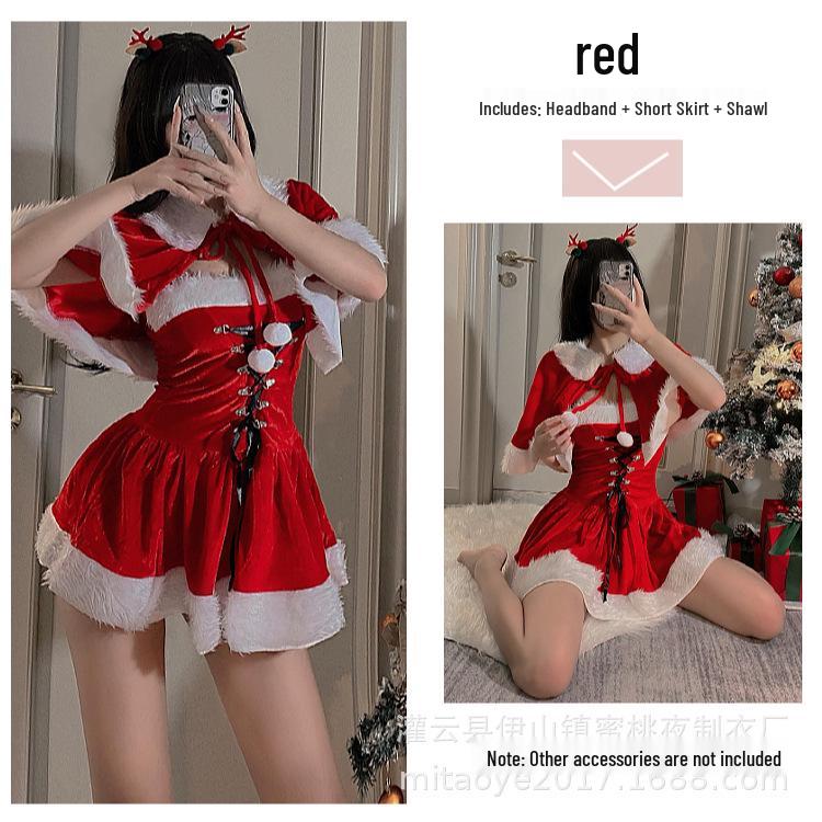 Red Christmas Bunny Cosplay Lingerie for Influencers & Streamers