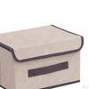 Faltbarer Aufbewahrungsbehälter mit Deckel, Stoff Dekorative Box Organizer Behälter Korb Würfel für