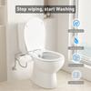 Adjustable Water Pressure Ass Sprayer Bidet Sprayer Attachment Non-Electric  Ultra-Slim Toilet Seat Attachment Dual Nozzle Bide
