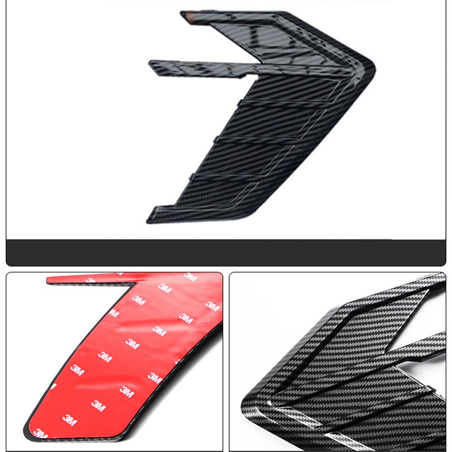 Universal 3D Car Side Wing Air Flow Fender Grill Intake Vent Trim Sticker