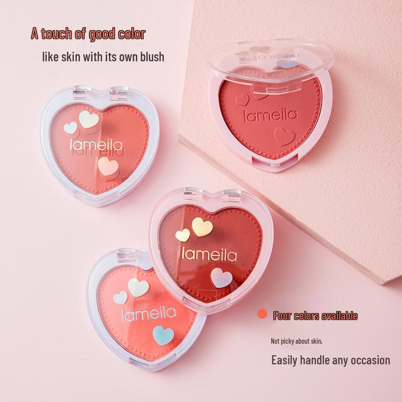 Lameila Blush Palette Nude Contouring for Beginners - Heart Blush Shade 5107