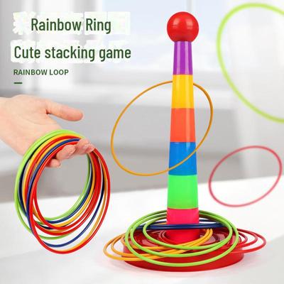 Ringwurfspiel für Kinder: Interaktives Lernspielzeug für drinnen und draußen für Familienspaß und Kindergartenwettbewerbe