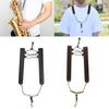 Saxophone Harness Strap,Leather Saxophone Shoulder Strap/Sax Chest Strap Baritone,Tenor,Alto and Bari Sax Strap Gift