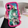 HSR Huohuo Golvende Rand TPU Mobiele Telefoonhoesje voor iPhone 17 16 15 14 13 12 11 Air Pro Max Plus Kleurrijke Hoes