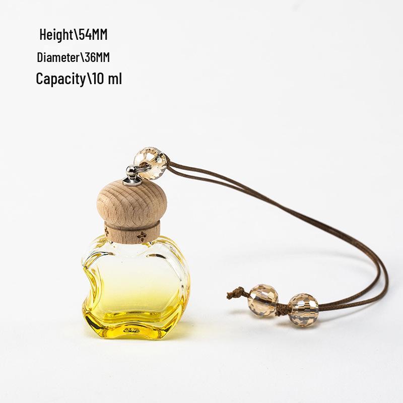 Car Hanging Perfume Glass Bottle - Air Freshener Ornament & Refillable Fragrance Pendant