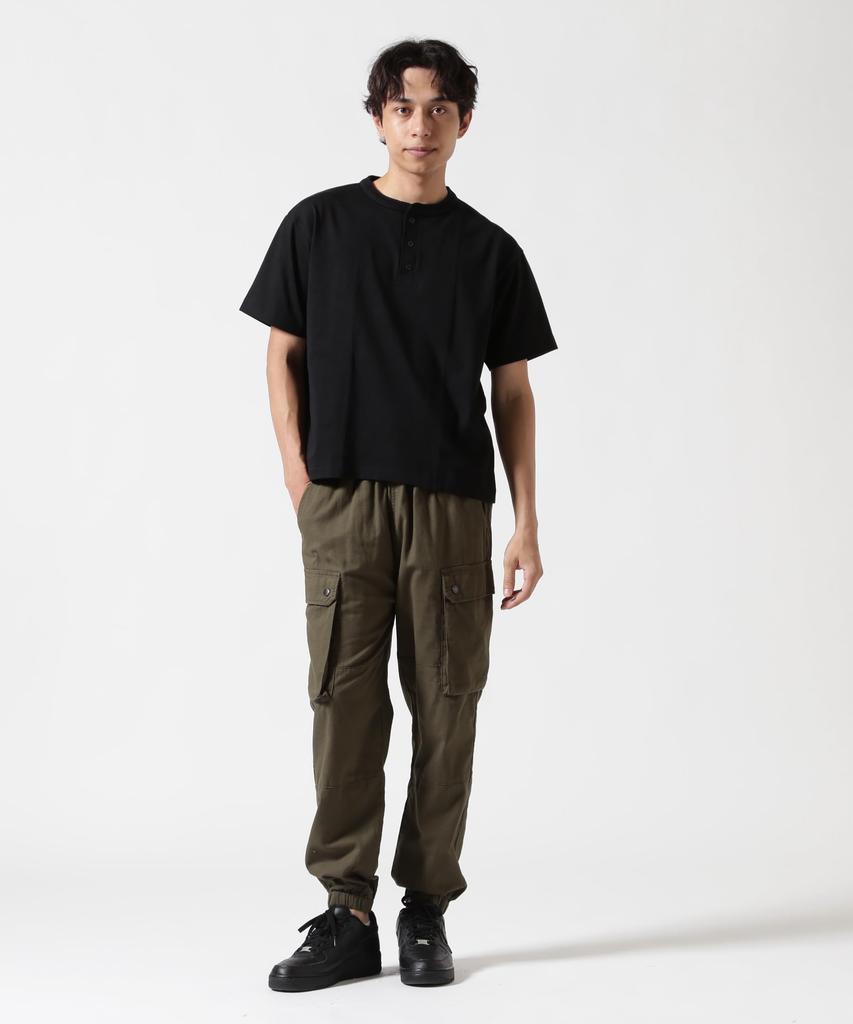 AVIREX HENLY NECK PACK T-SHIRT Black