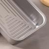 Stainless Steel Crisper Box with Date Lid Leak-Proof Food Storage Box Food Grade Refrigerator Preservation Box for Pickles Fruits Snacks Leftovers