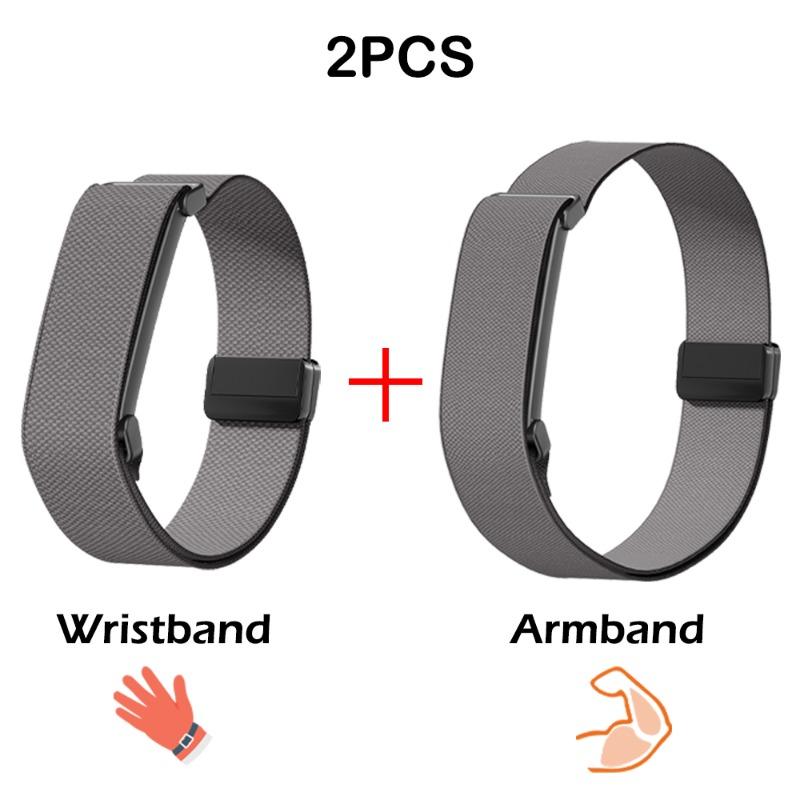 Magnetisches Nylon-Ersatzarmband für Google Fitbit Air 2-in-1 Armband + Armband-Set Integrierter Metallrahmen Strapazierfähiges Sportband