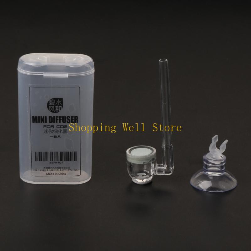 KX4B Acrylic CO2 Diffuser Creat Rich CO2 for Aquarium Plants Transparent for Nano Siz