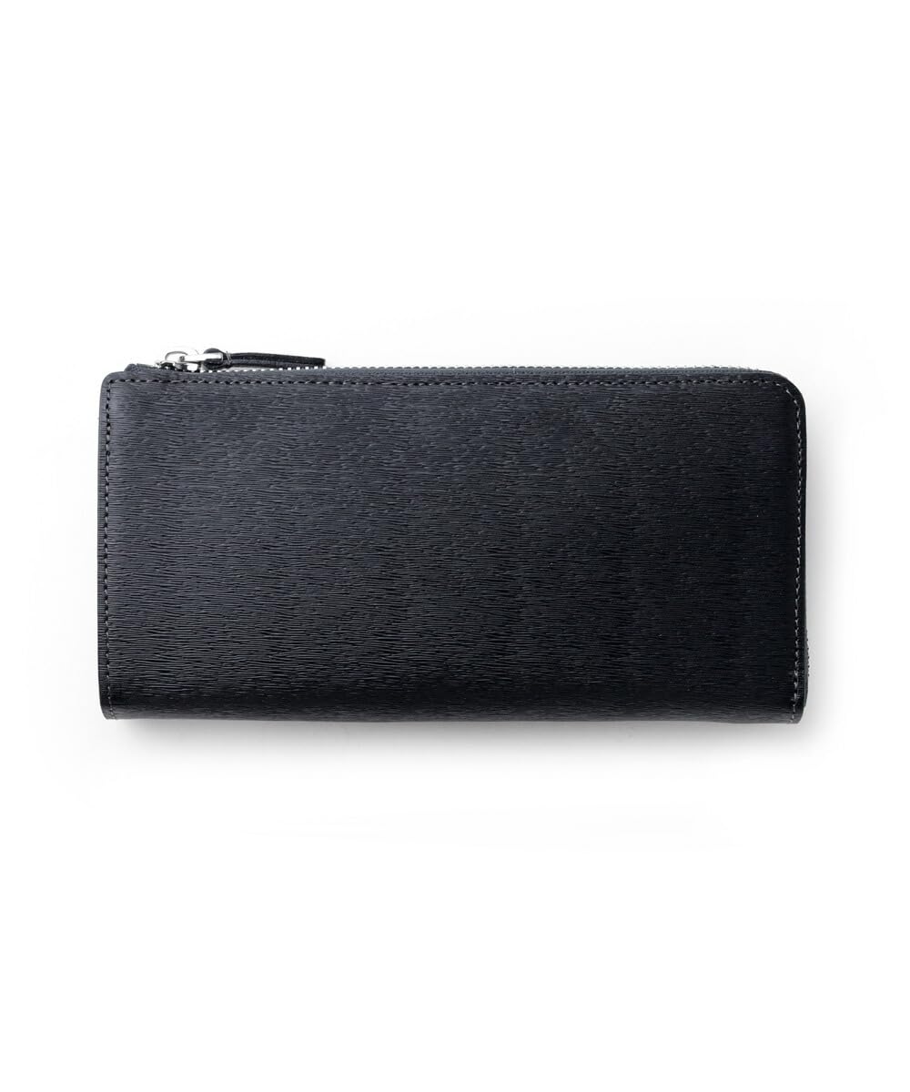 

Novo II zipper long wallet leather unisex [IS/IT] L-shaped men s women s No.972626 (black)