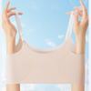 Youth Seamless Training Bra: Soft, Fixed Padded Cups, Adjustable Straps, No Underwire, Student Vest Innerwear for All Puberty Stages.