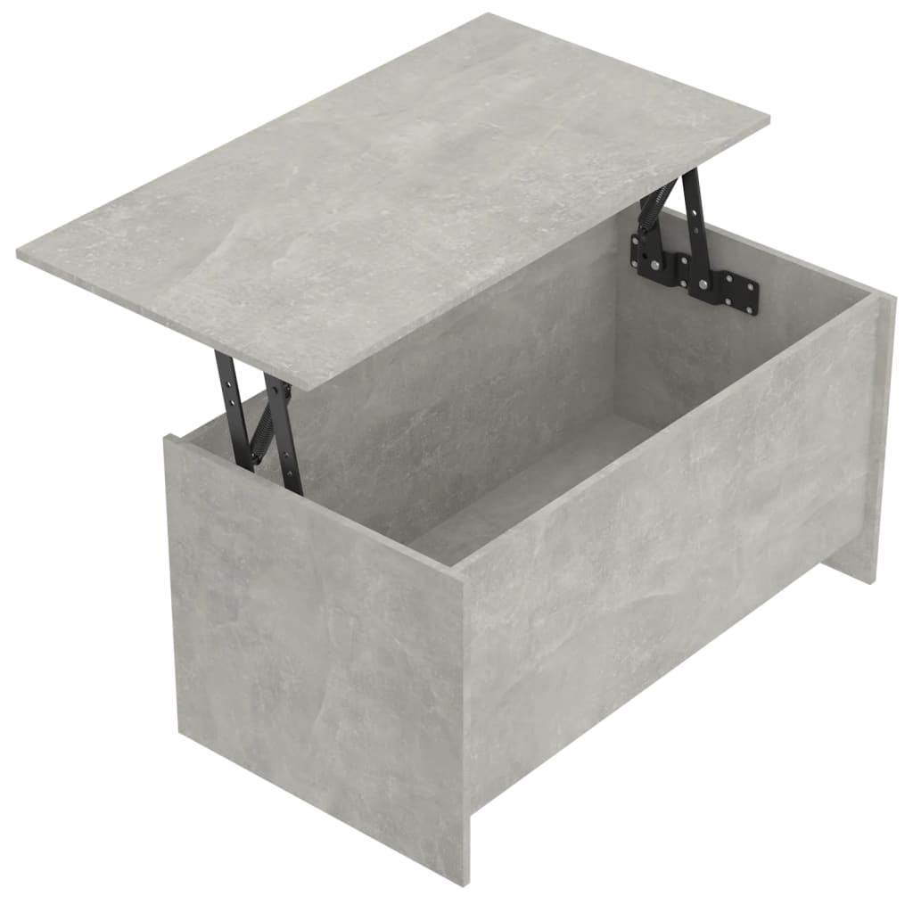 Vidaxl Stolik Kawowy, Szarość Betonu, 102X55,5X52,5 Cm