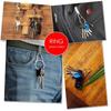 Quick-Release Titanium Keychain: Creative Key Ring Pendant & Men's Waist Hanger