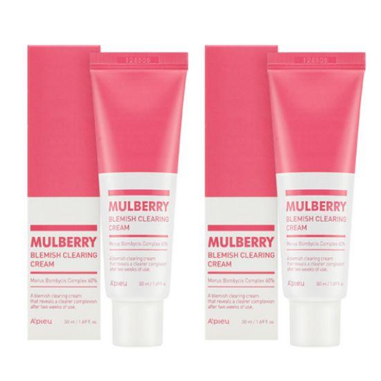 A’PIEU Mulberry Blemish Cream Dark Spot Brightening Moisturizer 50ml x2