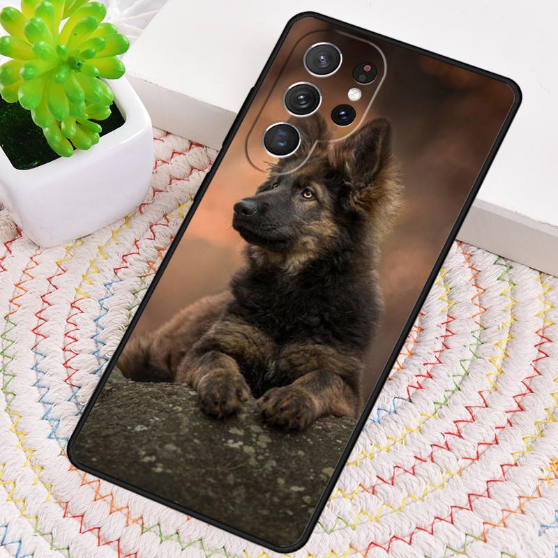 German Shepherd Dog soft Silicone Phone Case For Samsung Galaxy note 10 pro S26 S25 S24 S23 S22 S21 Plus S25Ultra Capa Cover
