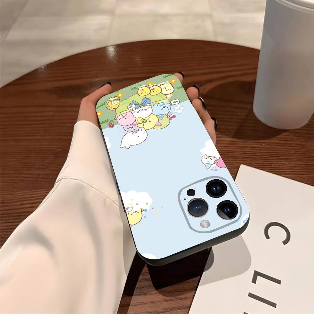 Cute M-Mamegoma Seal Phone Case For iPhone 17,16,15,14,13,12,11,Pro,X,Xs,MAX,Plus TPU Soft To Skin-friendly Cover