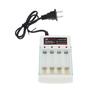 4 Slot AA AAA 1.2V Battery Charger with Independent Charging EU US Plug for Household Electronics and Travel Convenience