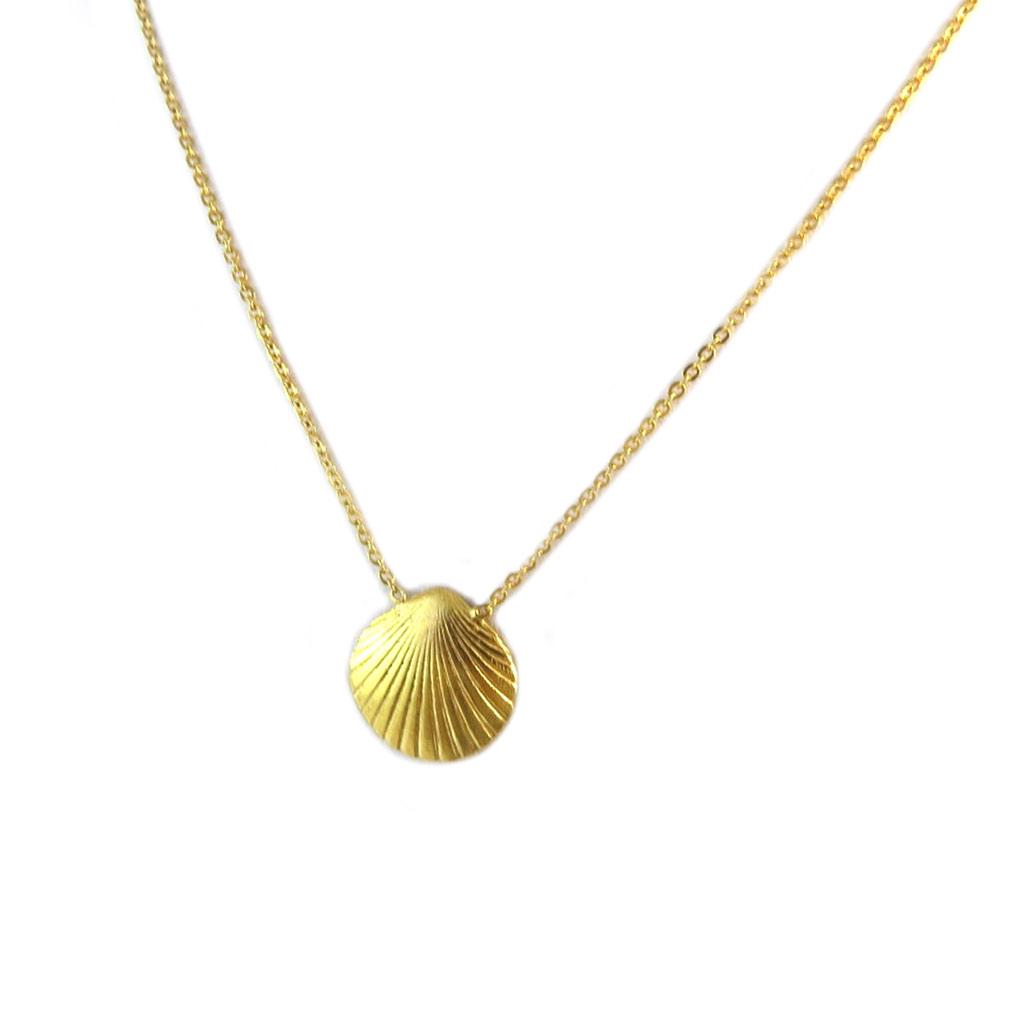 Les Trésors De Lily [P2288] - Gold-plated Artisanal Necklace 'Princess Ottomane' Gold (shell)