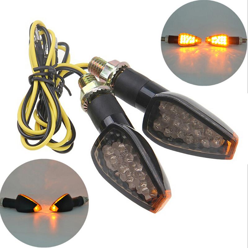1pc 12V Waterproof Motorcycle Front&Rear Turn Signal Lights Indicator Steering Lamp Super Bright LED Steering Light Blinker