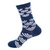 Hundreds Fashion Business Men 100% Cotton Happy Lattice Socks Unisex Boys Combed Hip Hop Street Skateboard Funny High Sox Set