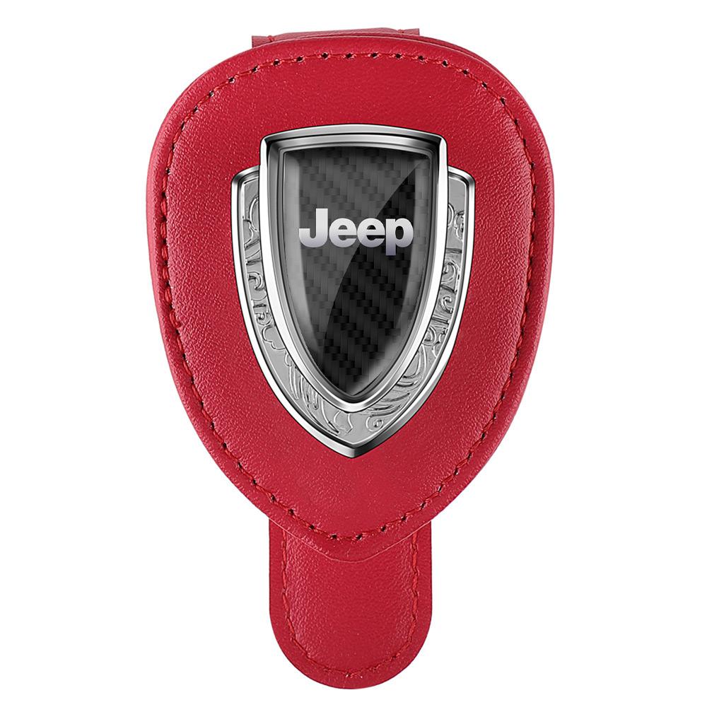Car Styling Sunglasses Storage Clip Auto Sun Visor Eyeglass Holder Accessories For Jeep Grand Cherokee Wrangler Renegaed Compass AMQ1