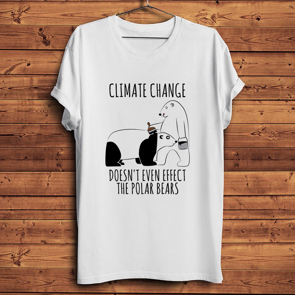 

Polar Bears Be PandaClimate ChangeFunny EnvironUnisextalism TShirtWhite Casual Short Sleeve Tshirtunisex TeeBreathable Print S