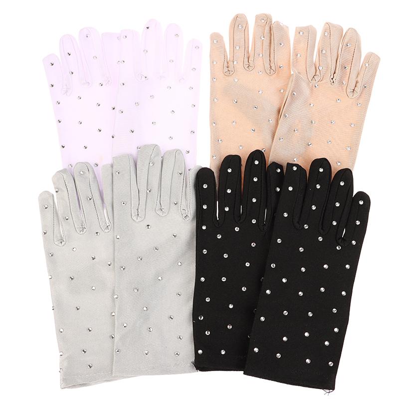 1 par skinnende kunstløphansker votter vaskbare hansker hurtigtørkende voksen skøyteoppvisning