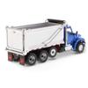 DIECAST MASTERS Kenworth T880 SF OX Stampede Dump Truck Metallic Blue/Silver