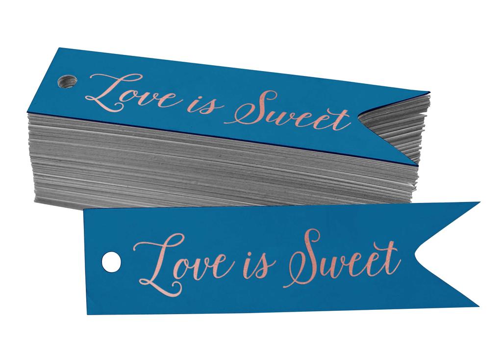Inkdotpot Gold Foil Paper Hang Tags Love Is Sweet Wedding Favor Tags 100