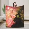 Couverture Pelucheuse Chaude Wicked 2 Film Musical Affiche Glinda Flanelle Housse Canapé-Lit Salon