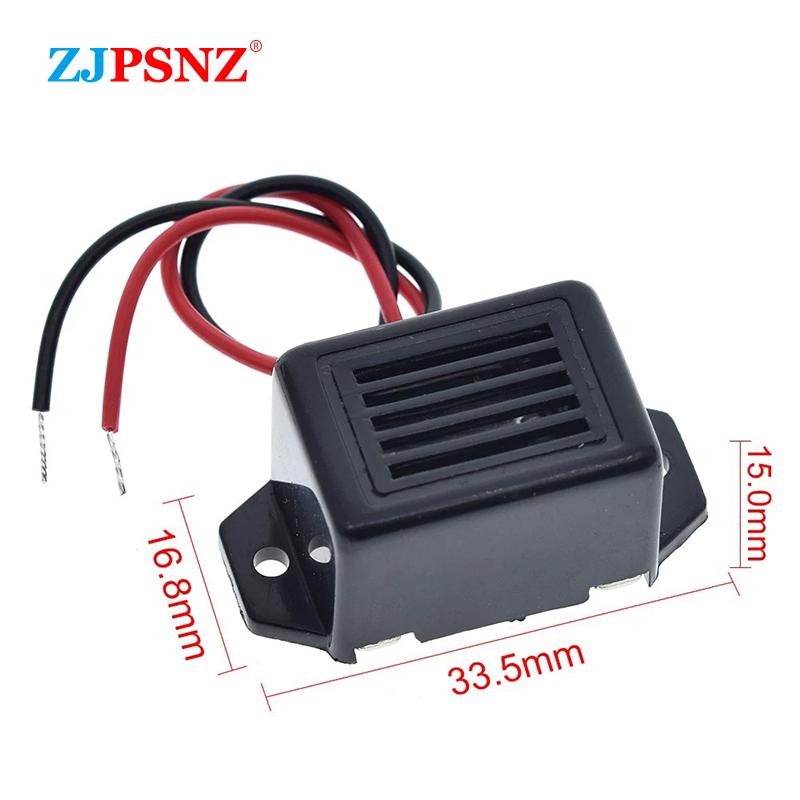 Siren Beeper Buzzer Sound Warning Alarm Adapter Cable Slim Invisible For Car Truck Vehicle Reversing Reminders 3V 6V 9V 12V 24V