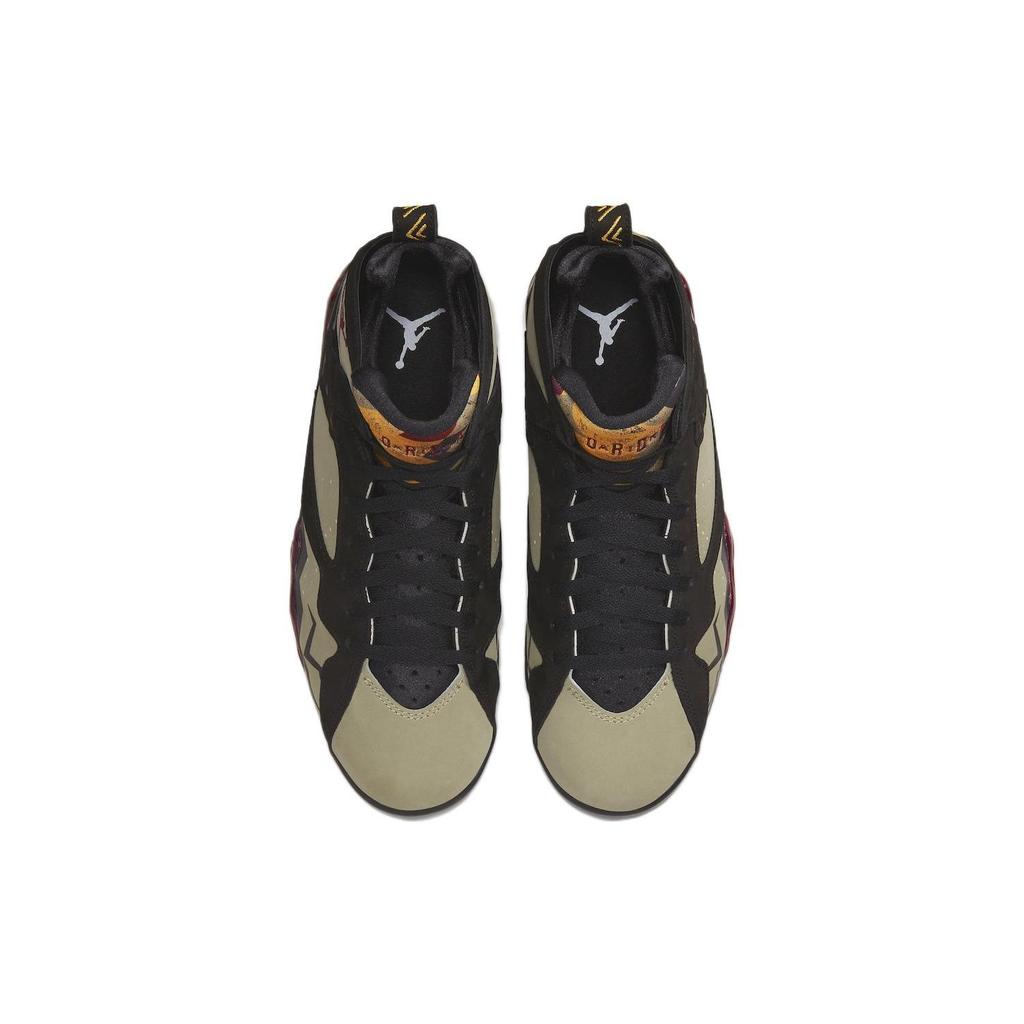 Air Jordan 7 Retro Black Olive Men Sneakers Cherrywood-Red Neutral-Olive Chutney DN9782-001