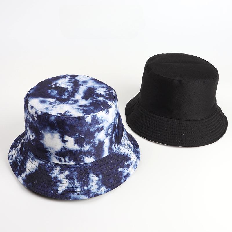 Gorro de pescador con efecto tie dye en color rosa vibrante: gorro de pescador reversible, liviano y protector solar para mujer: regalo perfecto para el Año Nuevo chino y el día de San Valentín
