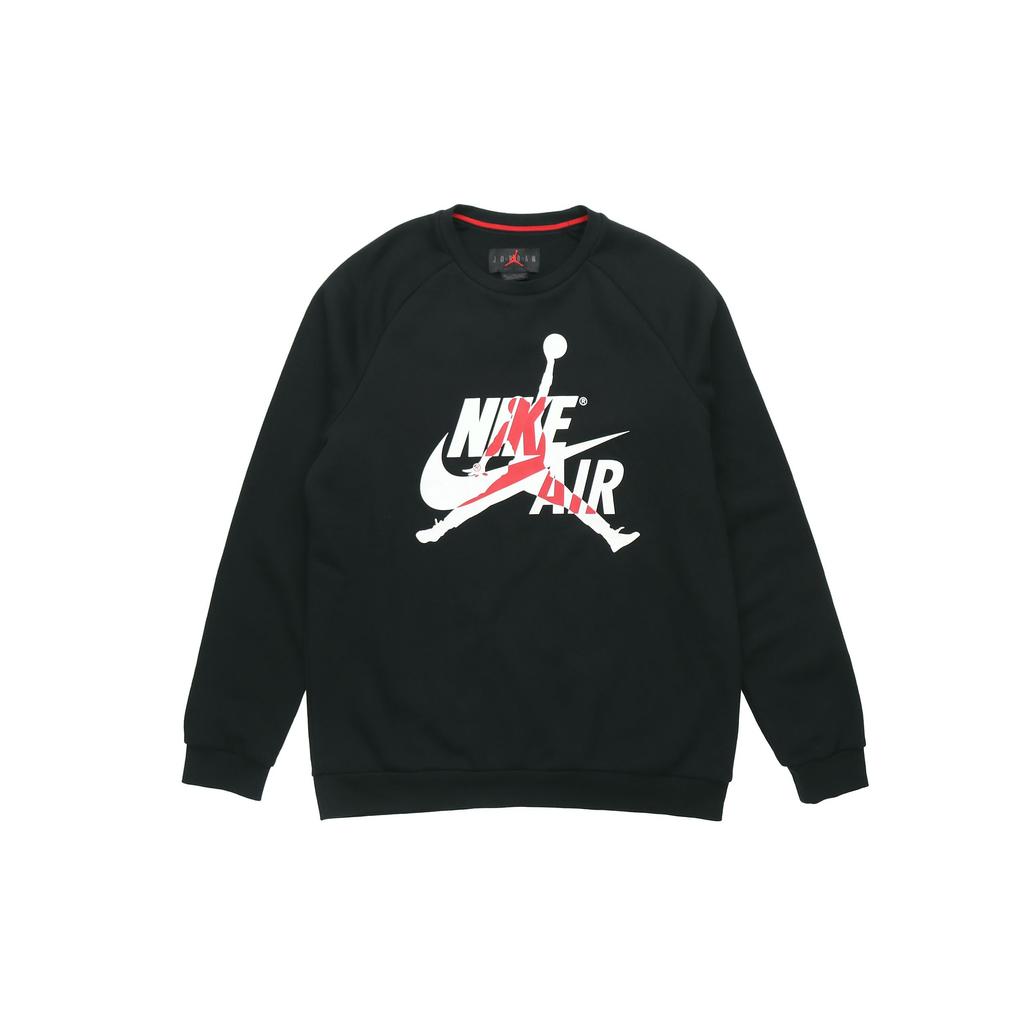 Jordan Air  Flight Print Knit Crew Neck Sweater Men Sweater Black BV6007-010