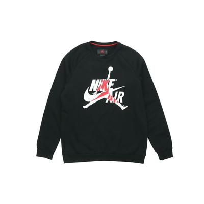 Air  Flight Print Knit Crew Neck Sweater Men Sweater Black BV6007-010