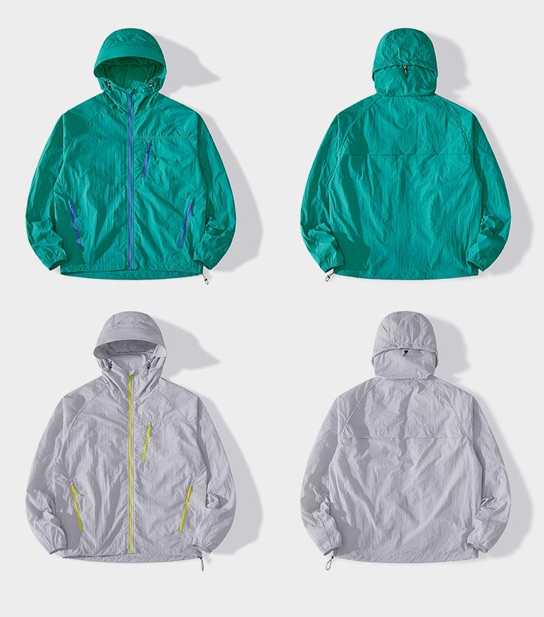 7A Unisex Lightweight Anti-UV Summer Sun Protection Jacket - Breathable, Antibacterial, Ideal for Outdoor Activities and Fishing.