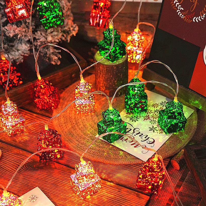 Waterproof LED Christmas Star & Round String Lights - Colorful Holiday Decor