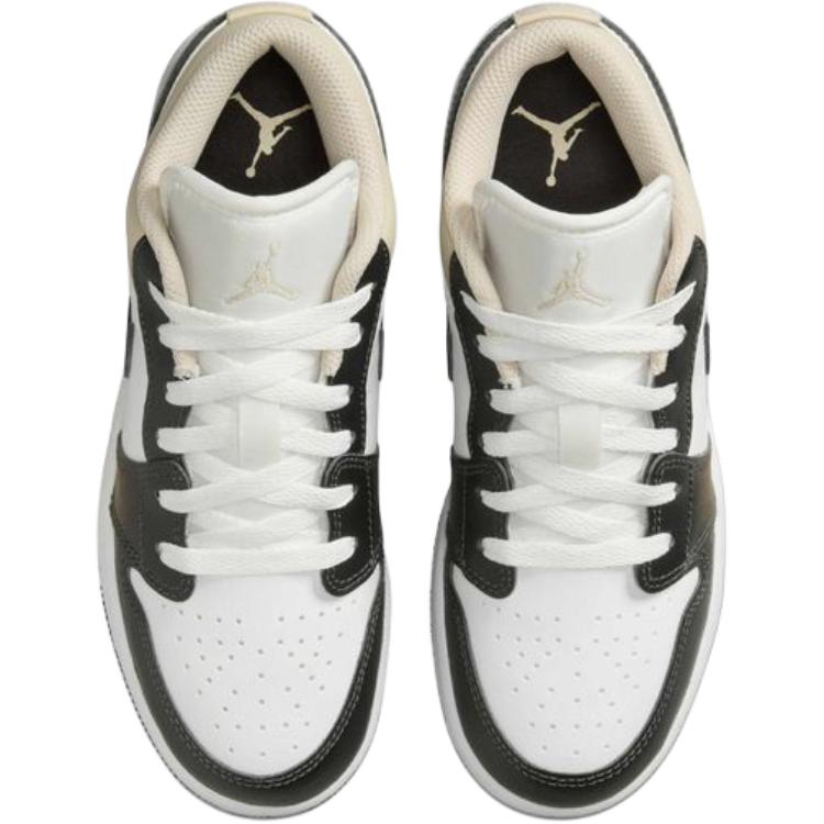 Air Jordan 1 Low GS Summit White Black Yellow 553560-153