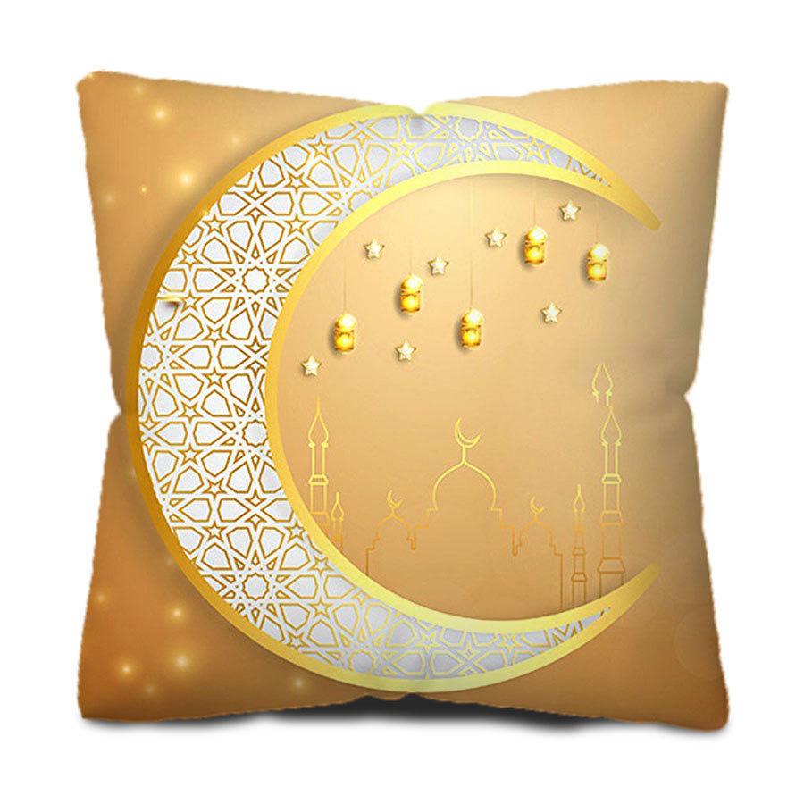 Goldener Mond Kurzflor Bedruckter Heimkissenbezug Stoff Sofa Nachttischkissenbezug