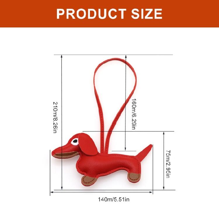 Fashion Keyholders Sausage Dog Keychain Chocolate Keyrings Creative Bag Charm PU Keychain Braided Rope Bag Pendant