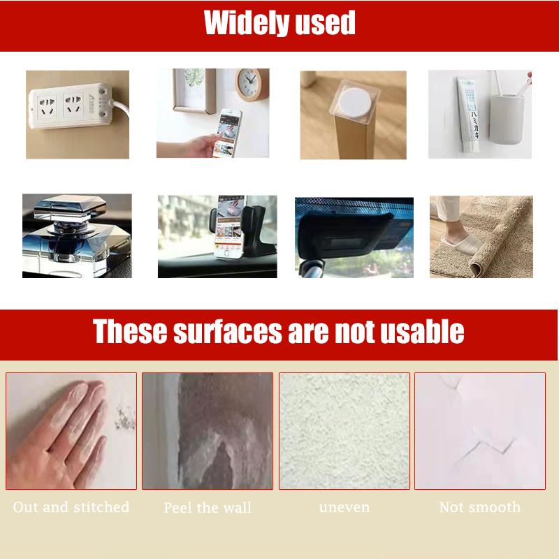 60PCS/BOX Reusable Double Sided Adhesive Multifunctional Non-marking Waterproof Tape