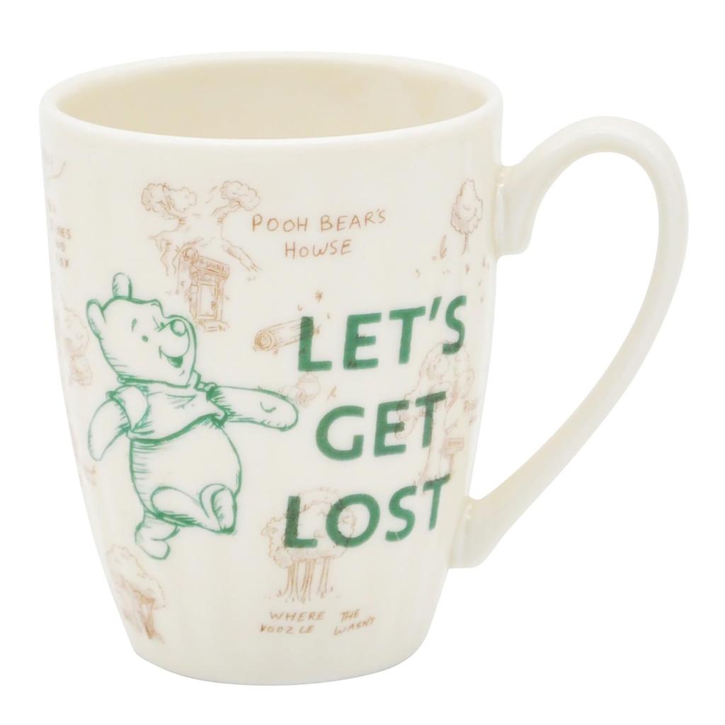 Disney the Plate and Mug Dishwasher and Microwave 100 Acre Picnic Tableware Made In "Winnie Pooh" (approx. 17cm) (approx. 280ml) - Safe, Set, Japan,