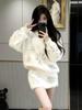 Sweet Style Snowflake Sweater & Skirt Set for Women - 2026 Autumn/Winter Collection