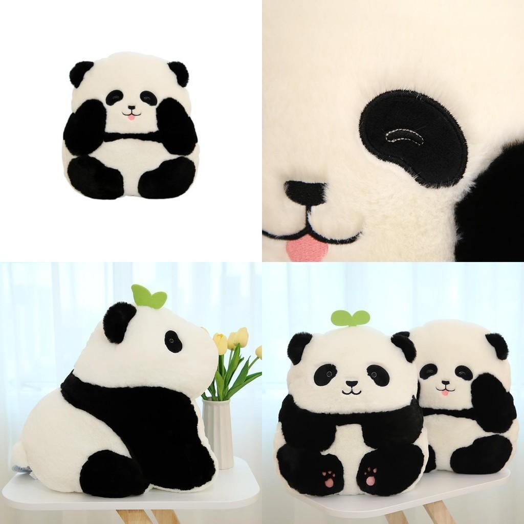 Panda Hua Hua Plush Toy Realistic Stuffed Panda Pillow For Kids And Adults