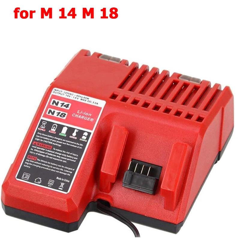 Battery Charger For Milwaukee 12 V 14.4V 18V 48-11-1852 48-11-1820 48-11-1840 48-59-1813 M&18 M&14 M&12 Lithium Battery