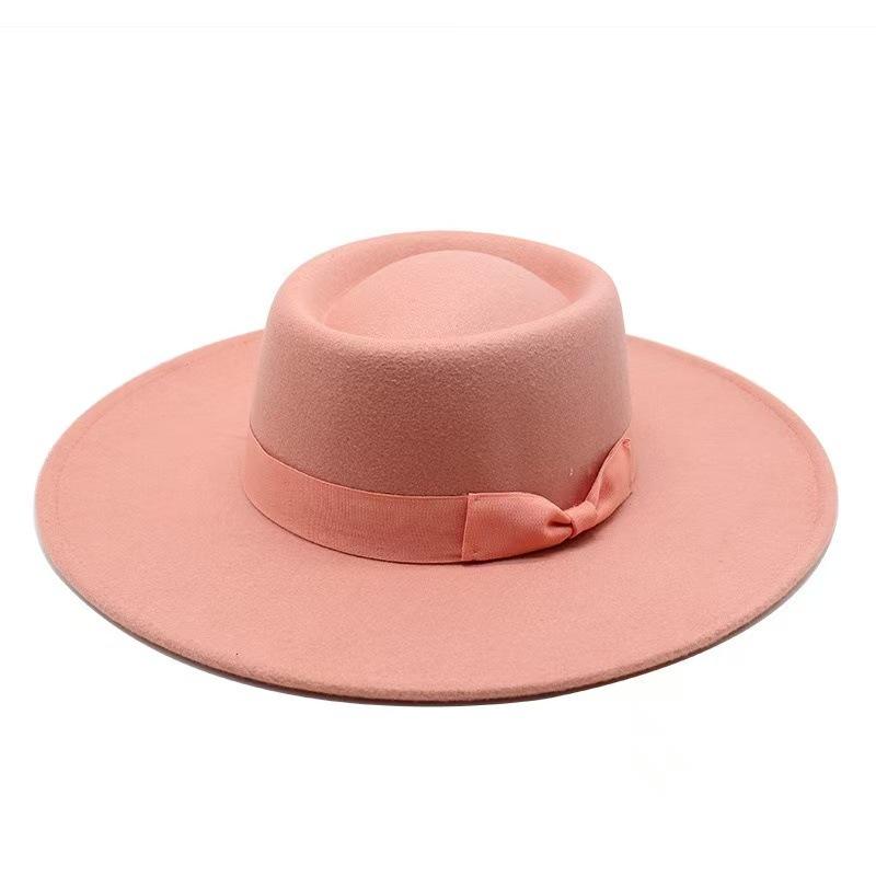 Popolare cappello a cilindro classico retrò .cm europeo e americano, cappello a cilindro a cupola concava-convessa in lana moda da uomo e da donna