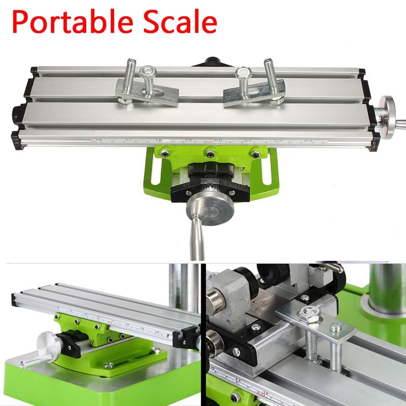 Mini Multifunction Table Milling Machine Drill Vise Bench Fixture Adjustment Worktable for Mini Drill and Drill Bracket