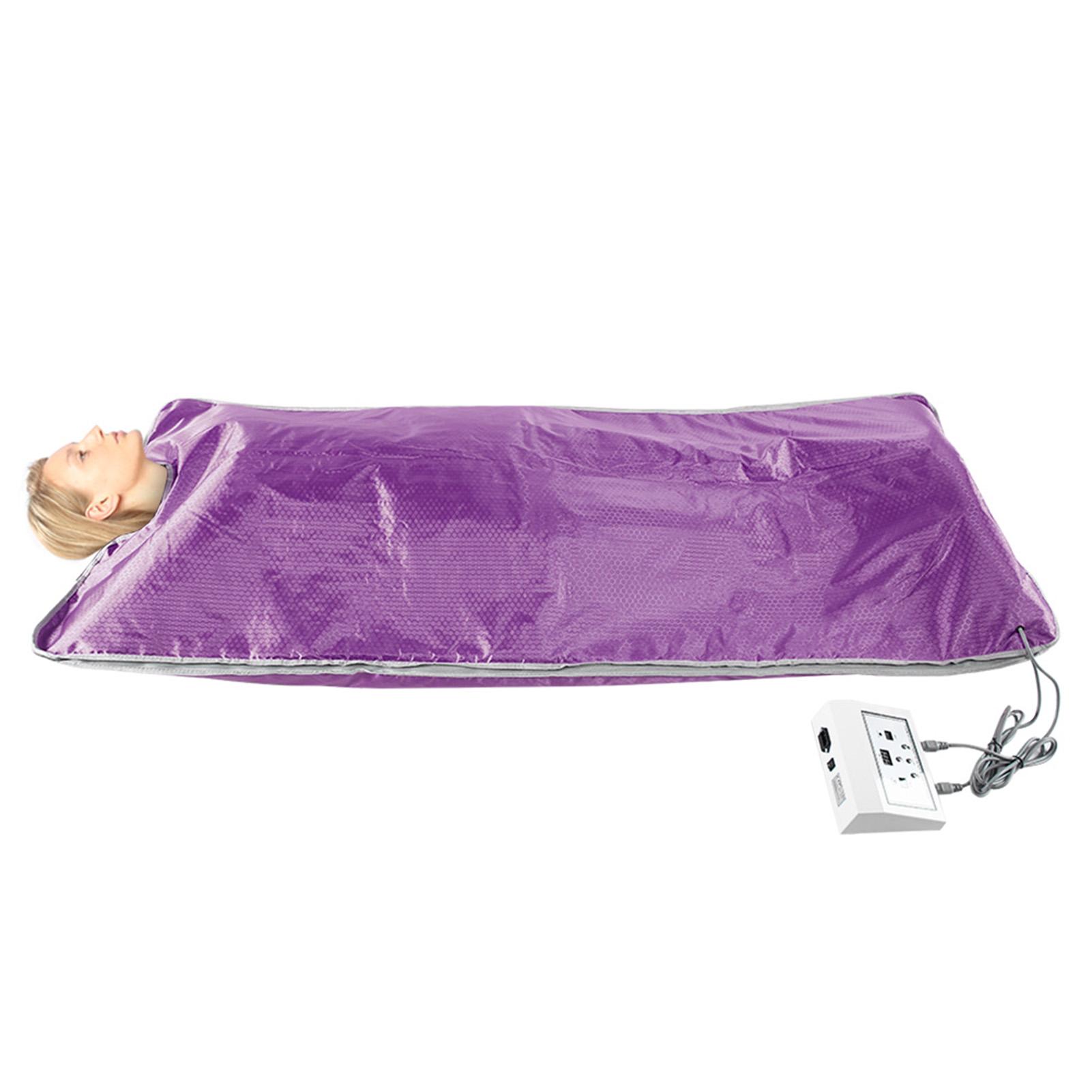 

Сауна с инфракрасным нагревателем, одеяло для детоксикации и похудения, фиолетовое EU Plug